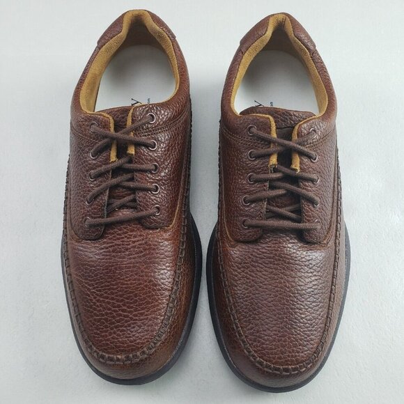 Dr Comfort Stallion Oxford Shoe Mens 11.5 W Brown Leather Orthopedic Diabetic - Picture 3 of 11